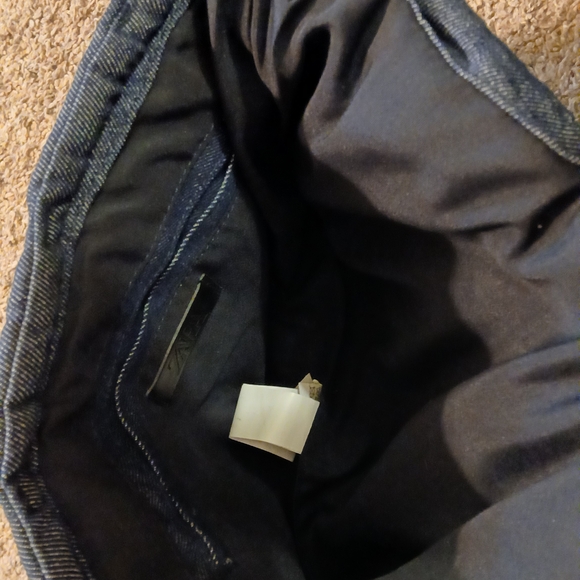 ✨ NWT Zara Quilted Denim Chain Shoulder Bag Designer Inspired Flap Bag - Picture 5 of 6